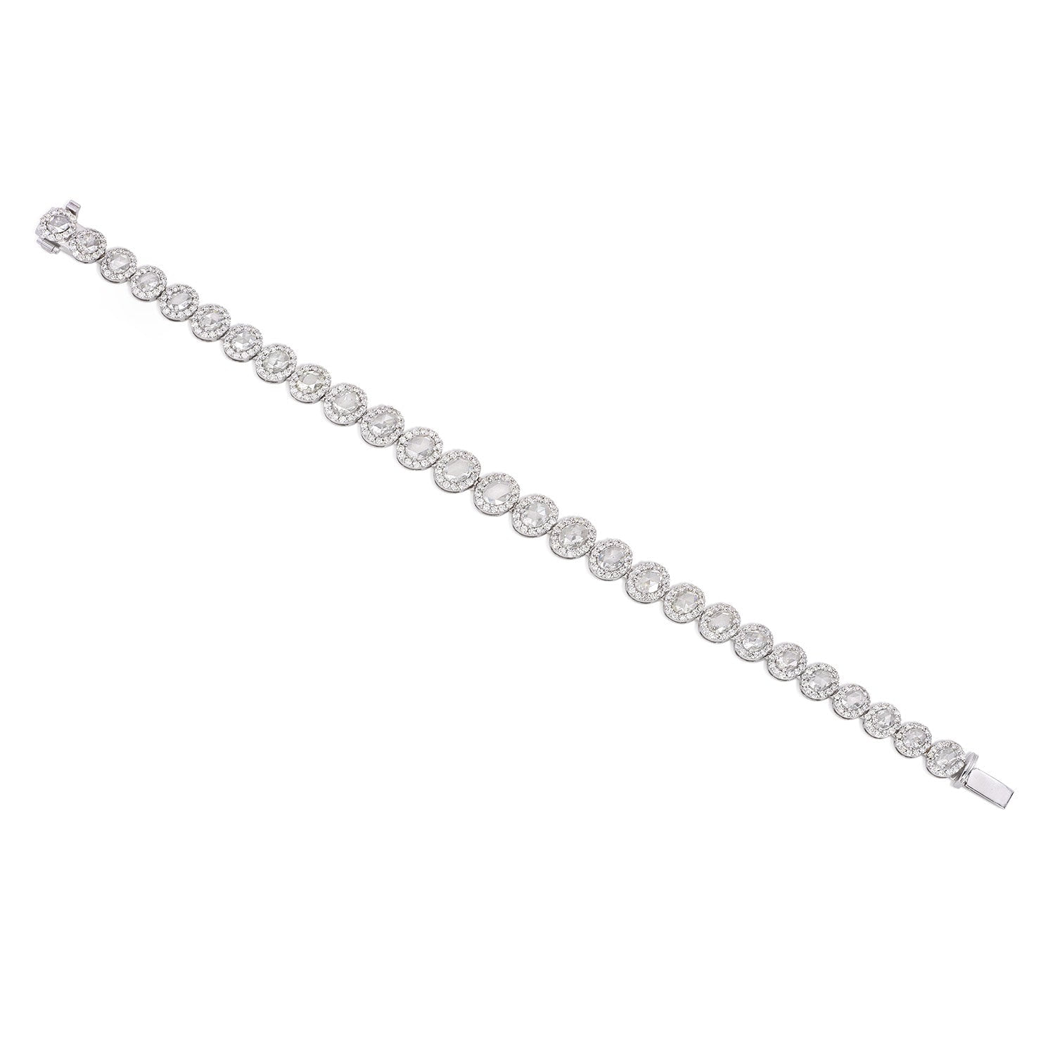 Aurelia Rose-Cut Diamond Bracelet, front view