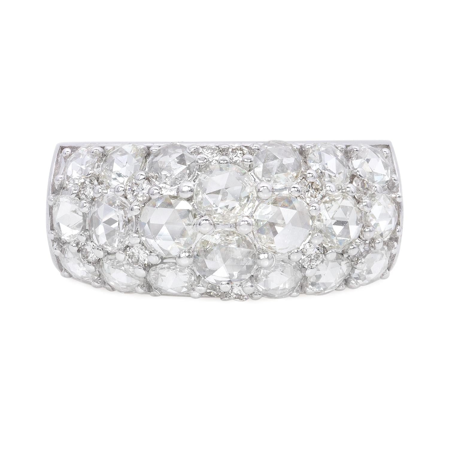Aurelia Rose-Cut Diamond Ring, front view