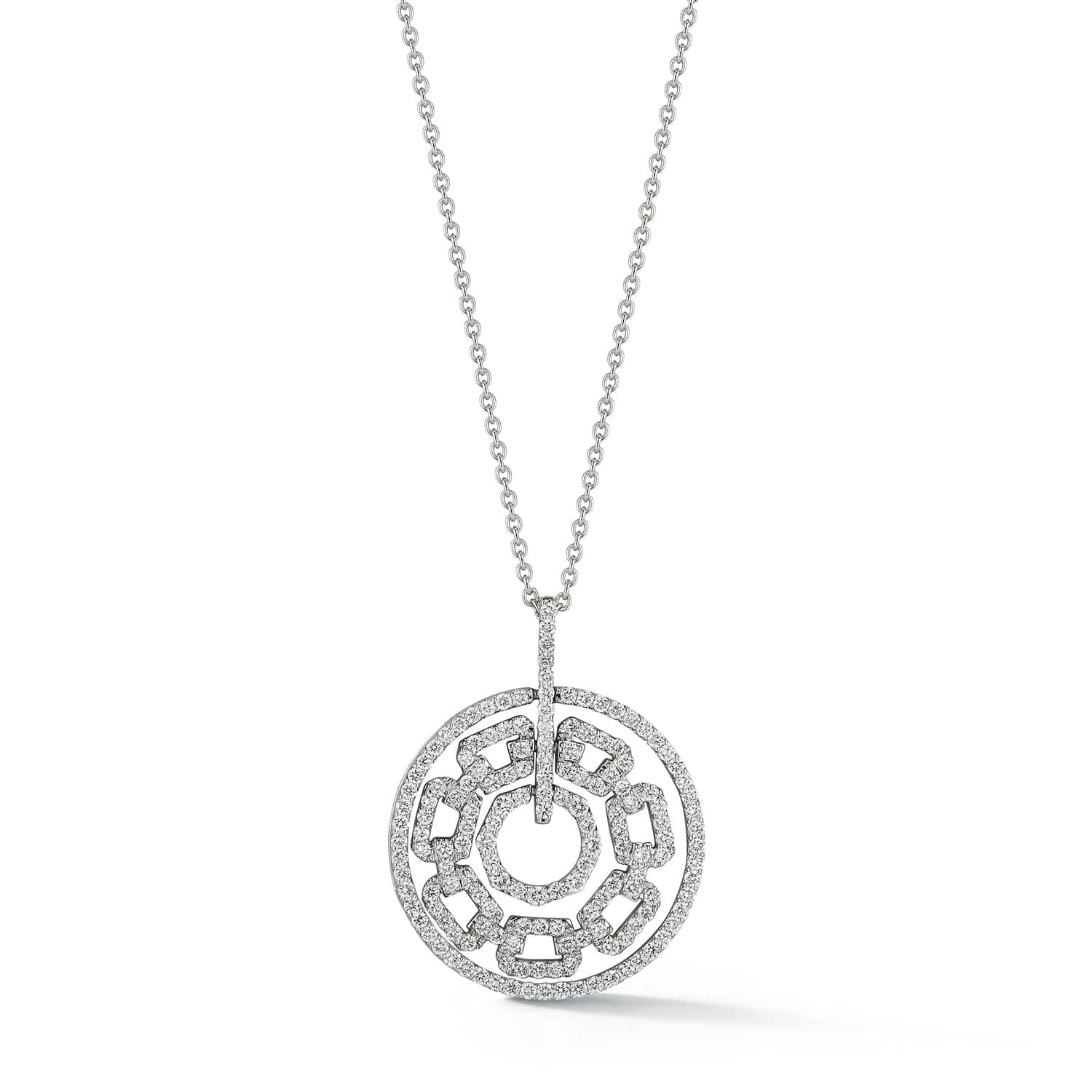 Brilliant Moments Diamond Pendant Necklace in 14k Gold, front view